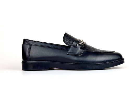 Reptil Texture Loafer (Black)