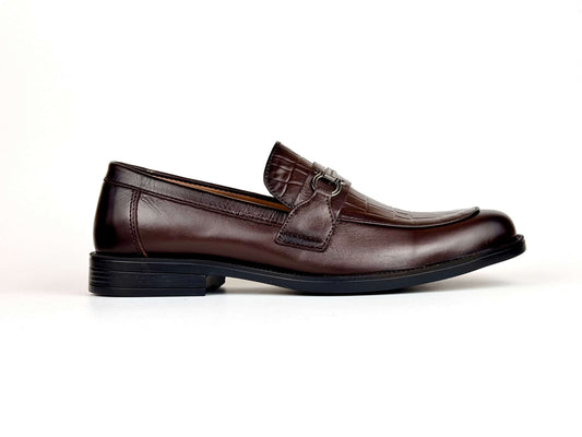 Croc Luxe Buckle (Brown)