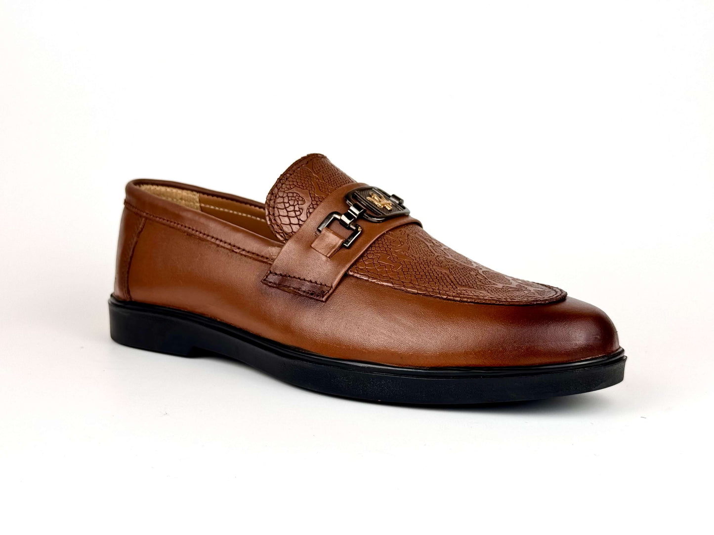 Reptil Texture Loafer (Mustard)