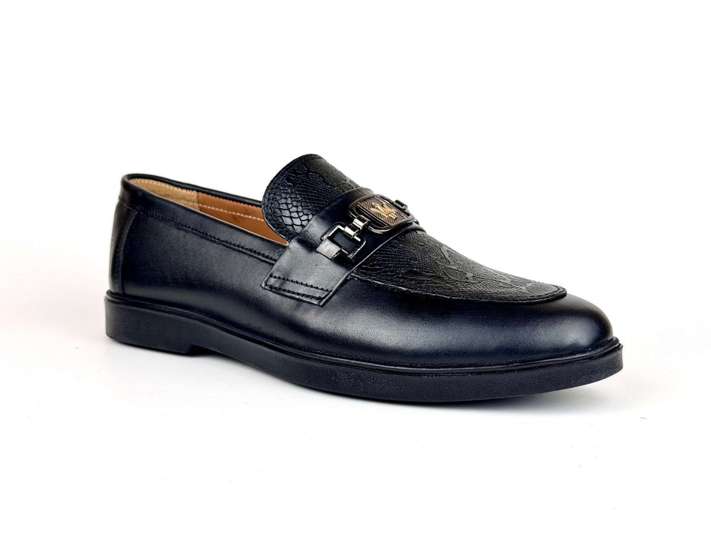 Reptil Texture Loafer (Black)