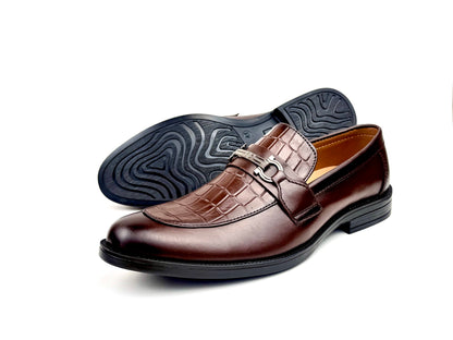 Croc Luxe Buckle (Brown)